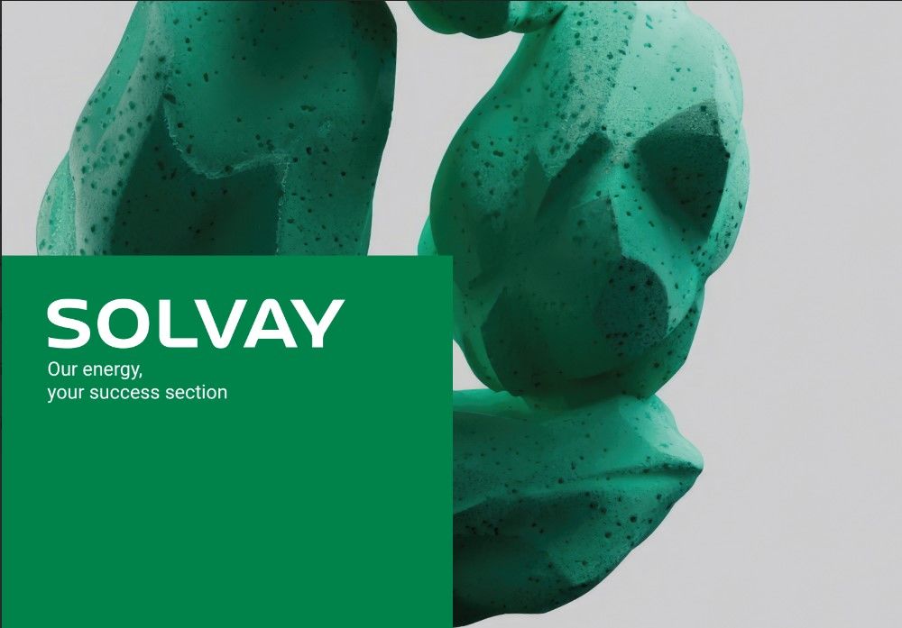SOLVAY BROCHURES A4 HORIZONTAL GREEN illustration