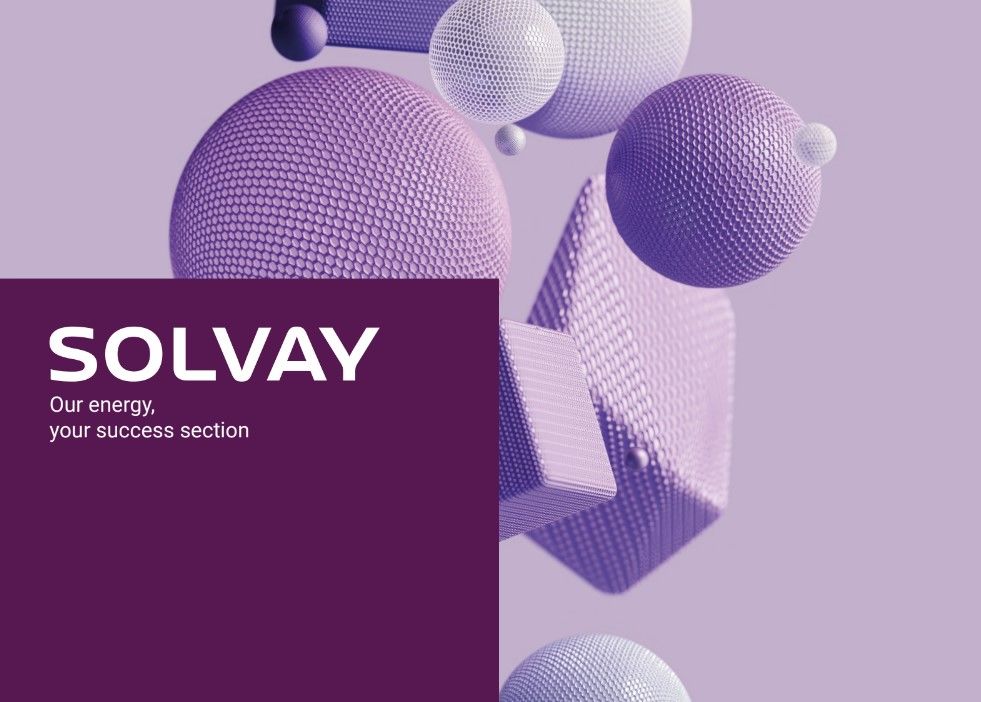 SOLVAY BROCHURES A4 HORIZONTAL PURPLE illustration