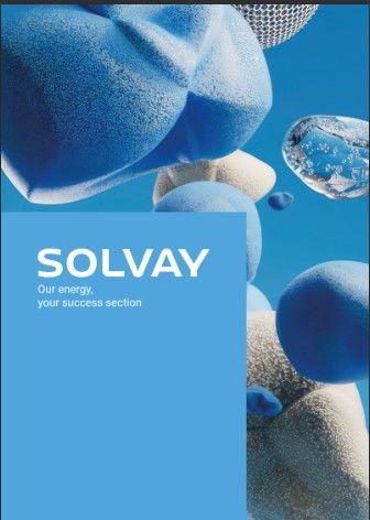 SOLVAY BROCHURES A4 PORTRAIT BLUE illustration