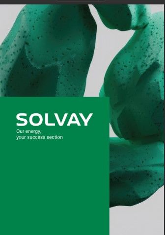 SOLVAY BROCHURES A4 PORTRAIT GREEN illustration